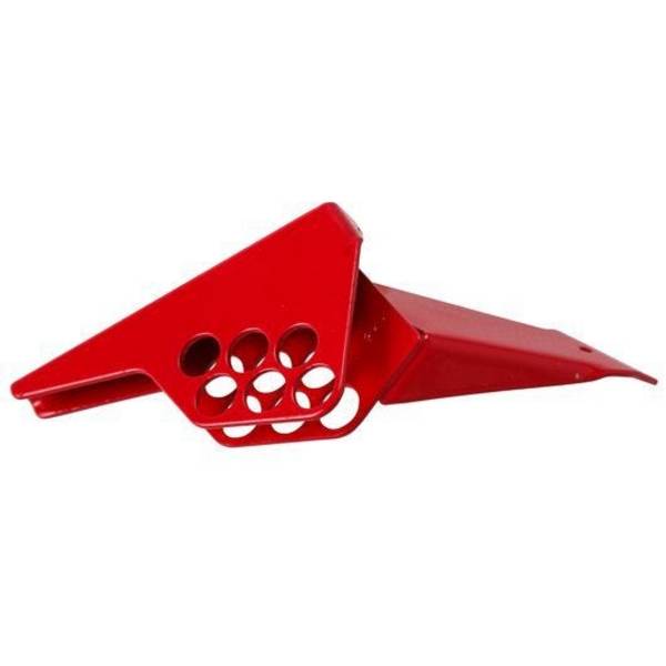 Kleine Kugelhahn-Absperrung, für Rohrdurchmesser 6,35-25,40 mm, rot, Stahl für max. 6 Schlösser