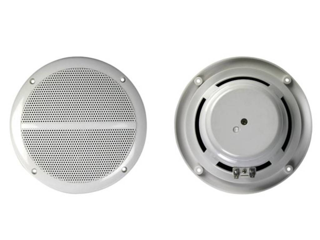 Set mit 2 x 6.5" wasserdichten konuslautsprechern mit schutzgittern 120w / 8 ohm (1 paar)-1