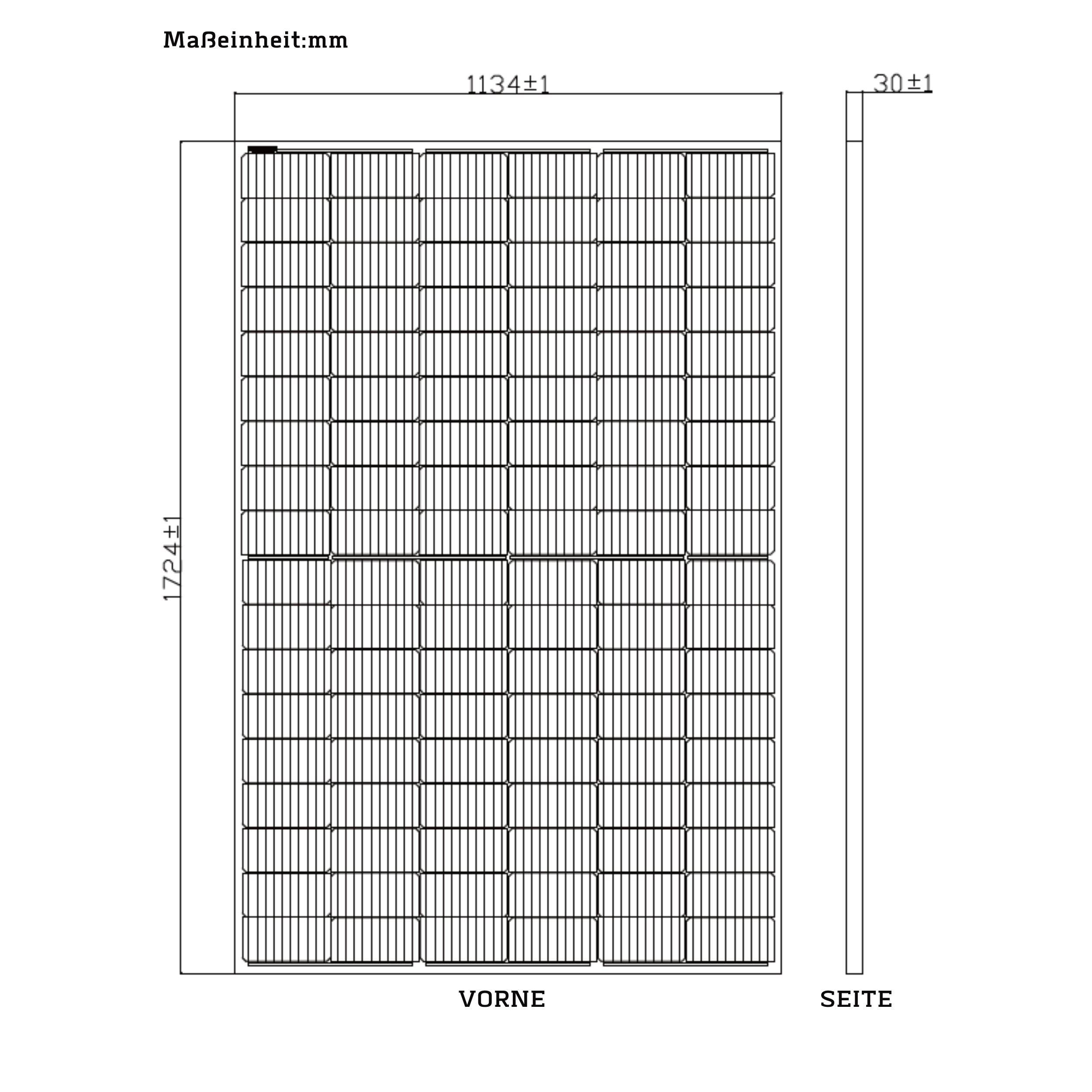 Austa Monokristallines Solarpanel Solarmodul AU410-27V-MH Half-Cut 410W schwarz (74 Stück)-1