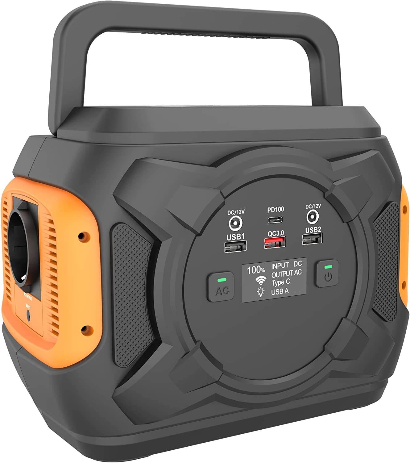 Emissimo Tec tragbare Powerstation ET301- 320W , 80.000mAh Solargenerator mit 1 x 220-240V Ausgang-1