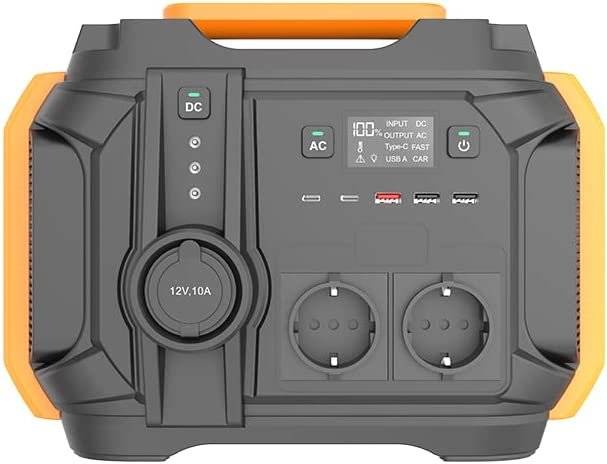 Emissimo Tec tragbare Powerstation ET501- 500W , 150000mAh Solargenerator mit 2 x 220-240V Ausgang-1