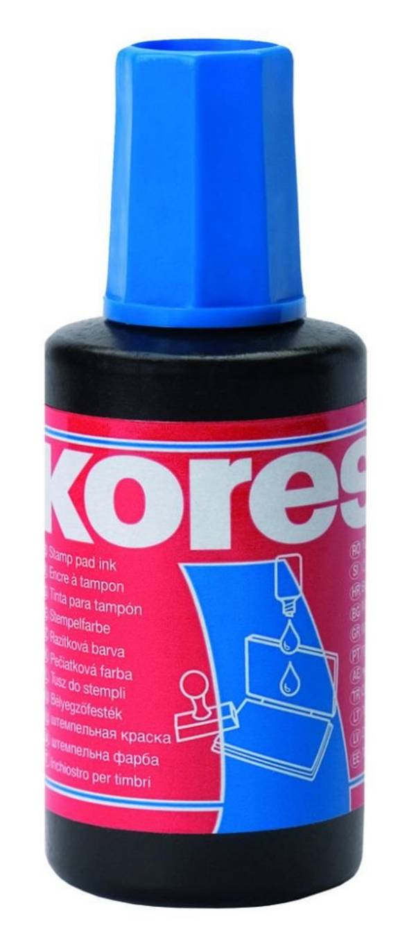 Kores Stempelfarbe, Inhalt: 27 ml, schwarz (5671004)