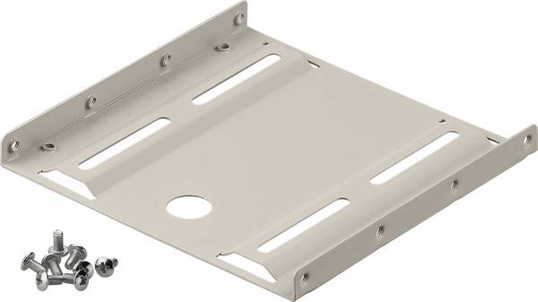 Goobay 2,5" Festplatten-Einbaurahmen auf 3,5" - 1-fach geeignet für die Installation einer 2,5" Festplatte in einen 3,5"