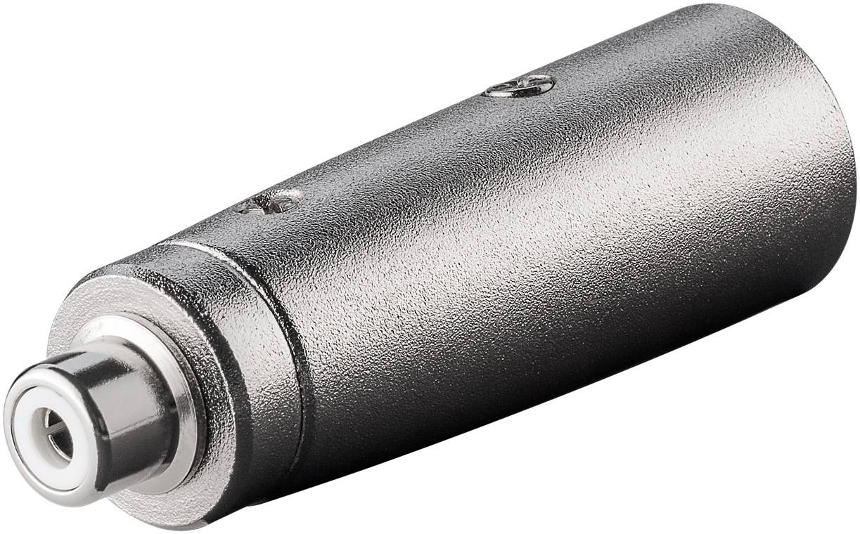 Goobay XLR-Adapter, Cinch-Buchse zu XLR-Stecker - XLR-Stecker (3-Pin) > Cinch-Buchse-1