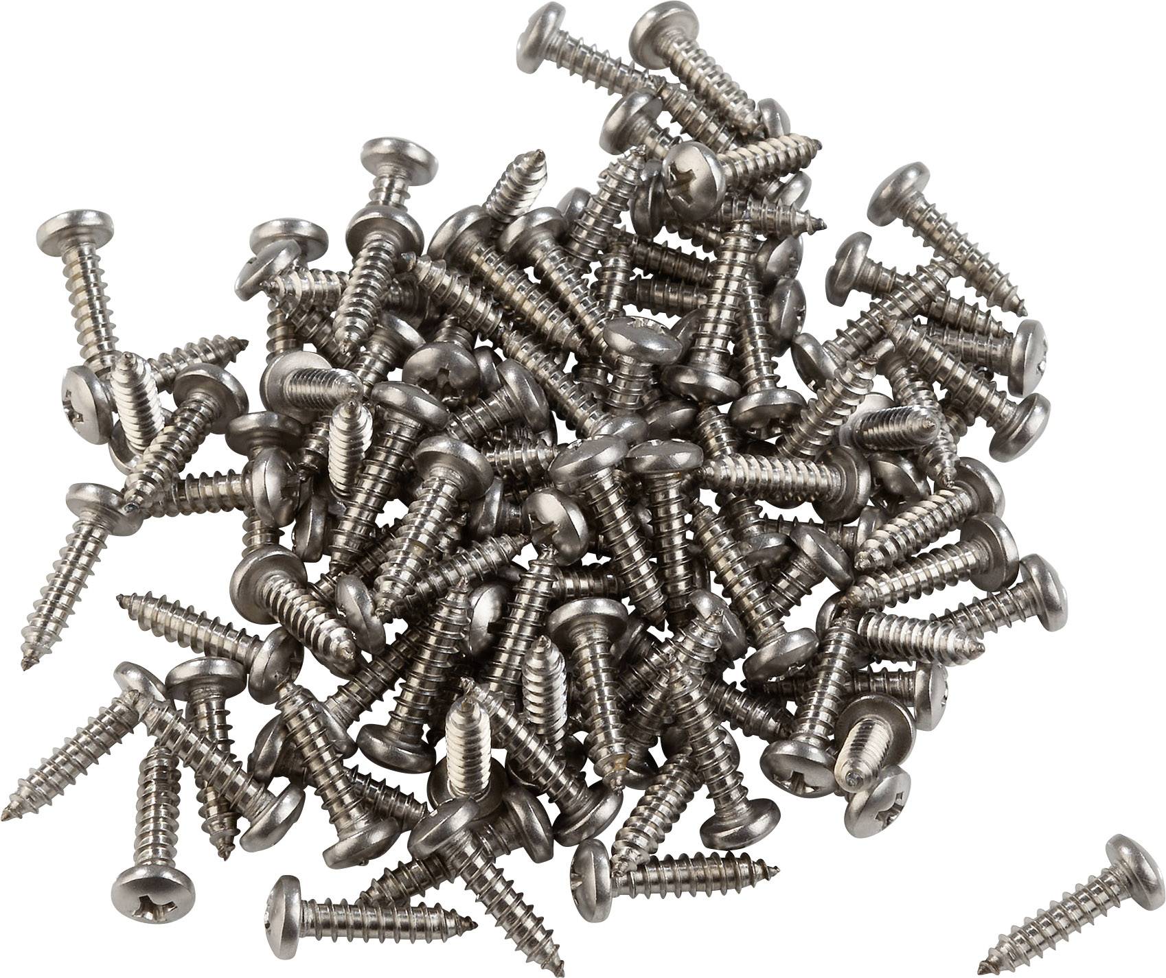 Blechschrauben-Sortiment DIN 7981 Linsenkopf 2,2 2,9 mm Edelstahl A2 500 Teile