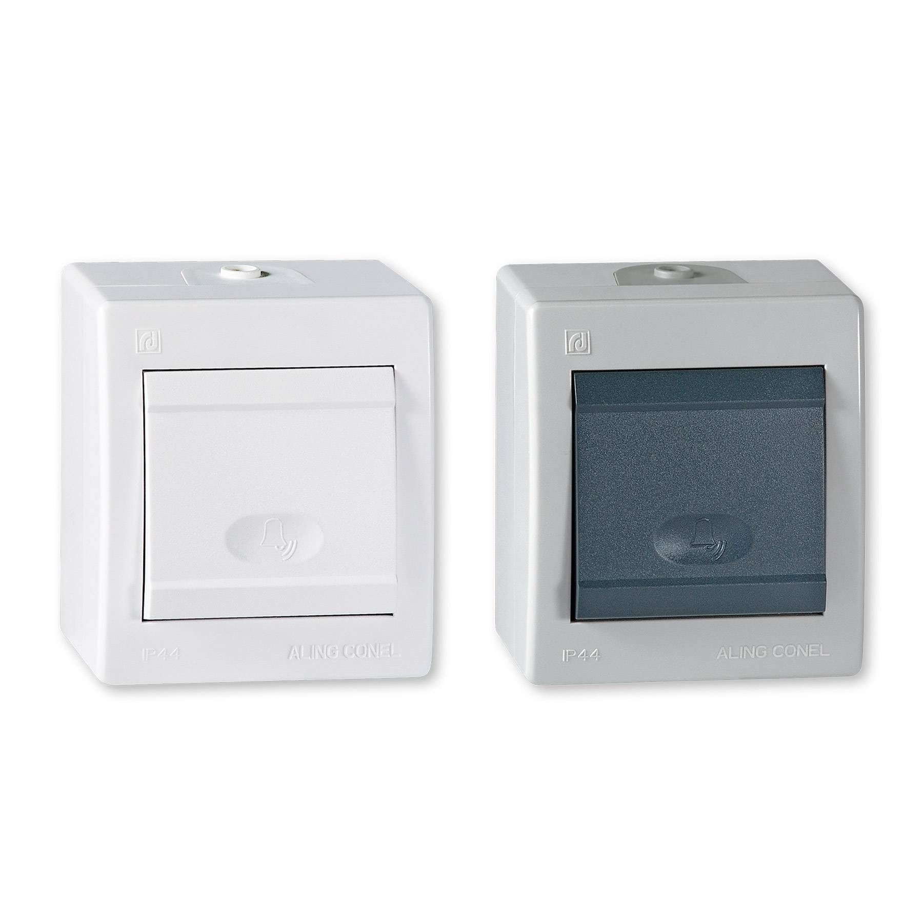 ALING-CONEL Aufputz Klingeltaster 10AX/250V~ / IP 44 - Weiß-3
