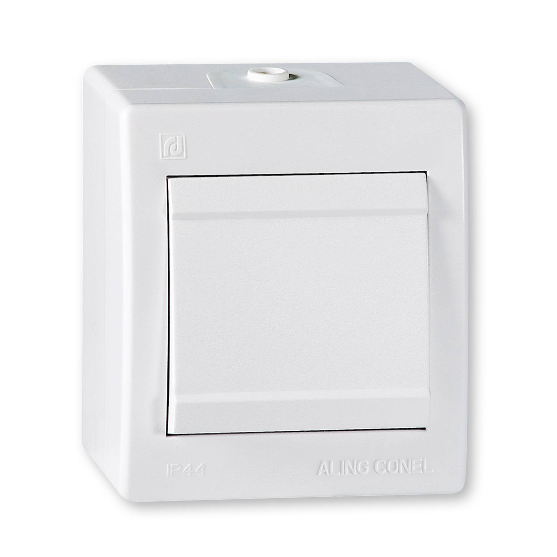 ALING-CONEL Aufputz Kreuzschalter (Wippschalter) 10AX/250V~ / IP 44 - Weiß-0