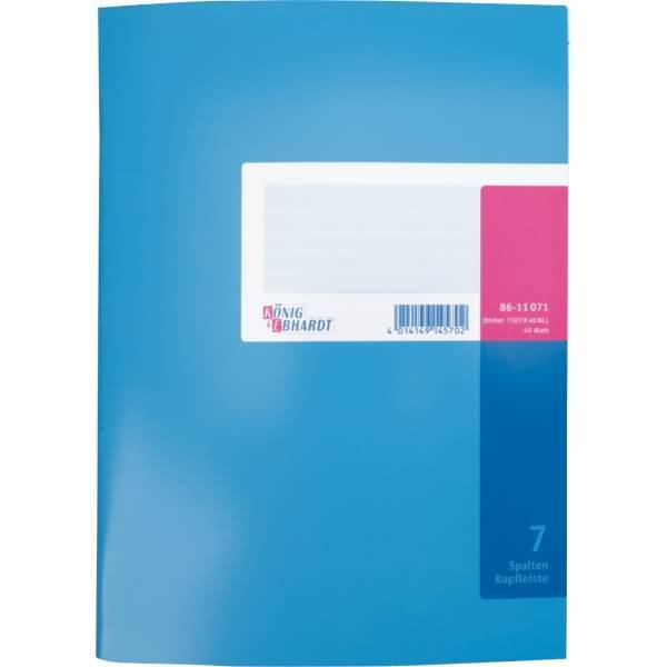 Spaltenbuch A4 mit Kopfleiste Karton 7 Spalten 40 Blatt-0