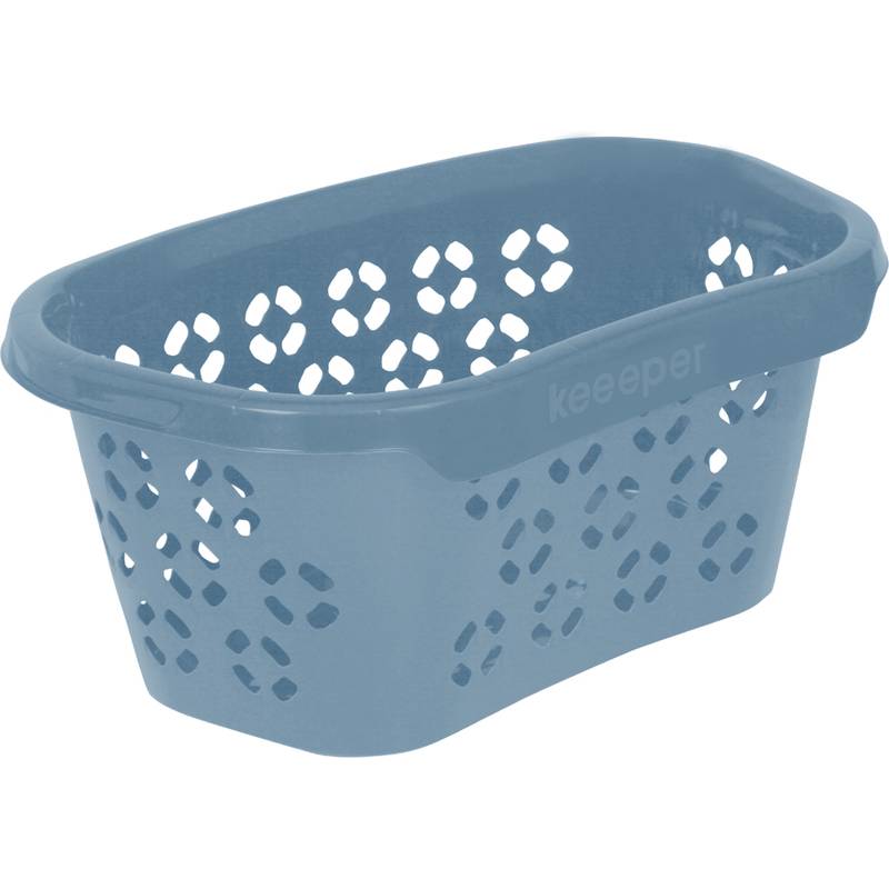 keeeper Wäschekorb ''anton'', Breite: 575 mm, nordic-blue ergonomische Form, Fassungsvermögen: 30,5 Liter, Material:-0