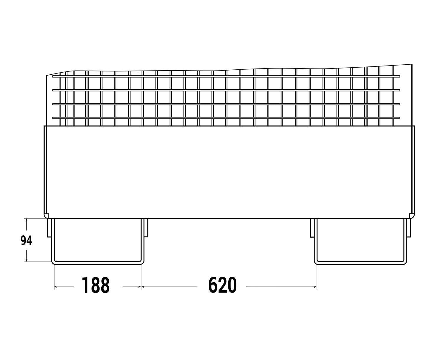 R+R Industrietechnik Arbeitskorb Typ RAK 1200x800x1910mm RAL2004 Reinorange-1