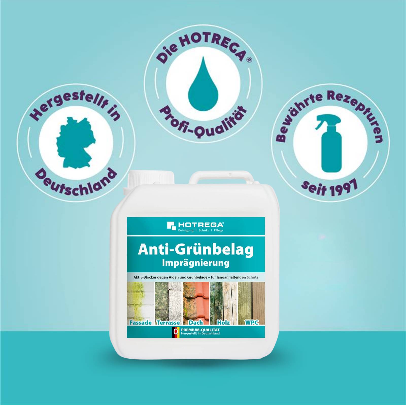 HOTREGA Anti Grünbelag Imprägnierung 2 L-4