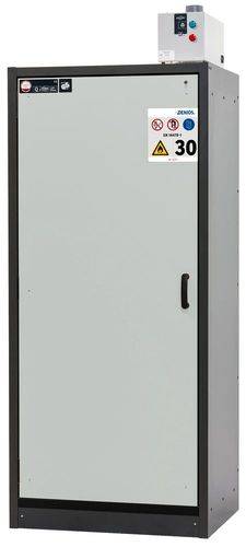 asecos Feuerbeständiger Gefahrstoffschrank Basis-Line, grau, 3 Einlegeböden, Typ 30-93L, FM-1