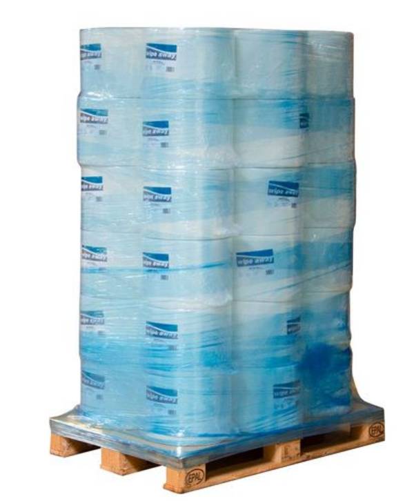Saugstarke Reinigungstücher aus Zellulose, besonders weich, weiß, 1 Palette, 36 Rollen