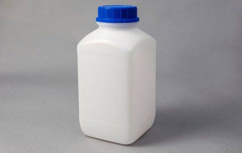 Weithalsflaschen aus HDPE, eckig, natur-transparent, 4000 ml, mit UN-Zulassung, 12 Stück-4