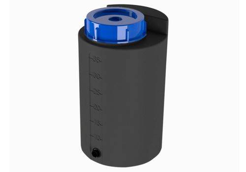 Lager- und Dosierbehälter aus Polyethylen (PE), 35 Liter, schwarz-0