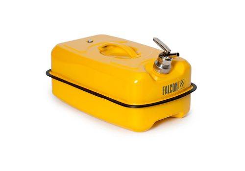 FALCON Sicherheitsbehälter aus Stahl, lackiert, mit Feindosierhahn, 20 Liter-0