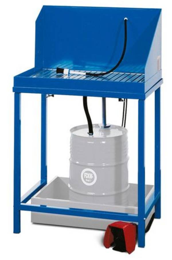 Teilewaschgerät K50 mit Anschluss für ein Fass à 50 Liter Kaltreiniger, stationär