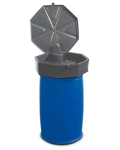 FALCON Fasstrichter aus Polyethylen (PE), 22 Liter, mit Sieb und Deckel-0