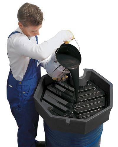 FALCON Fasstrichter aus Polyethylen (PE), 22 Liter, mit Adapter-0