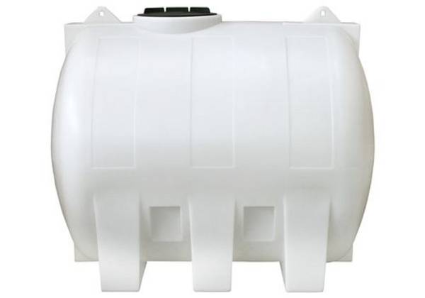 Horizontaltank aus Polyethylen (PE), 2500 Liter Volumen, natur-transparent
