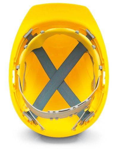 Schuberth Bauschutzhelm mit 4-Punkt-Gurtband, gemäß DIN-EN 397, gelb-0
