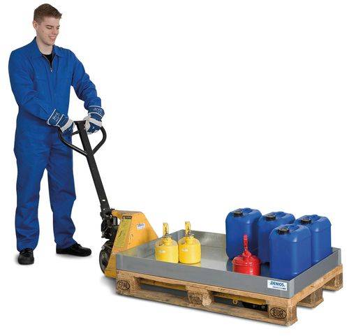 Kleingebindewanne classic-line aus Stahl, verzinkt, 60 Liter, 766x1186x100-1