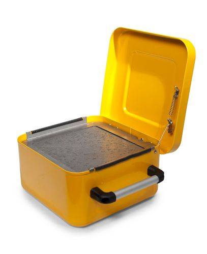 FALCON Kleinteilereiniger aus Stahl, lackiert, mit Eintauchsieb, 8 Liter-1