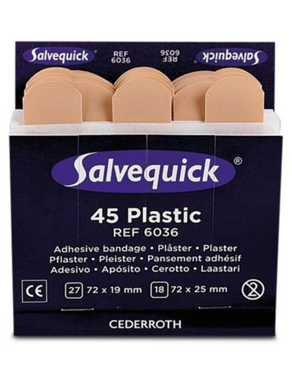 Nachfüllset Refill 6036 für Pflasterspender, wasserfest, VE = 6 x 45 Stück, 2 Größen
