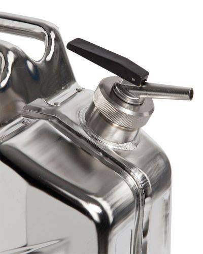 Edelstahlkanister mit Feindosierhahn, 20 Liter Volumen-1