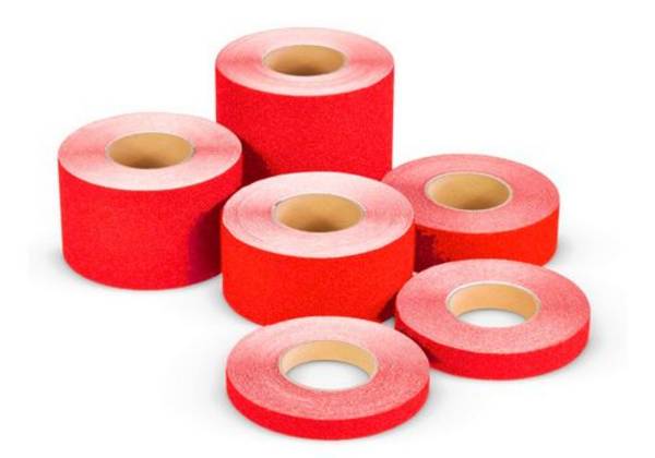 m2-Antirutschbelag™, Easy Clean, rot, Rolle 150 mm x 18,3 m