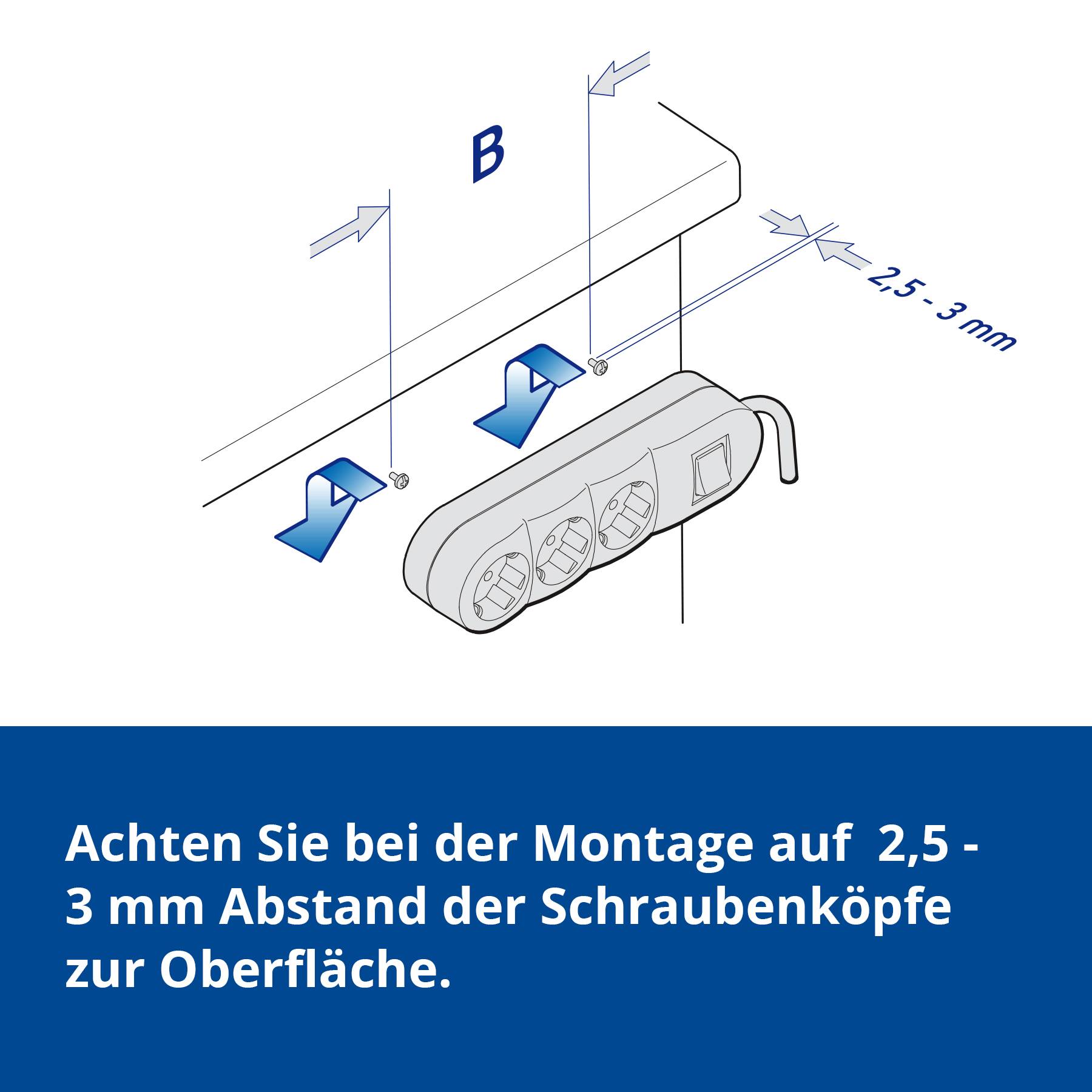 ALING-CONEL 5-fach Schutzkontakt Steckdosenleiste 16A/ 250V~ (1,5m Verbindungskabel) mit Kinderschutz Weiß (RAL 9003)-2