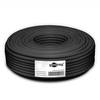 Goobay 52768 CAT 7 Netzwerkkabel SFTP / Außenbereich / Ethernet 600 MHz / OFC Twisted Pair Verlegekabel / Schwarz / 100m
