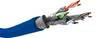 Goobay 91893 CAT 7A+ Netzwerkkabel S/FTP PiMF / Kupfer / 1200 MHz LAN Ethernet Kabel halogenfrei / AWG22/1 / Blau / 100m