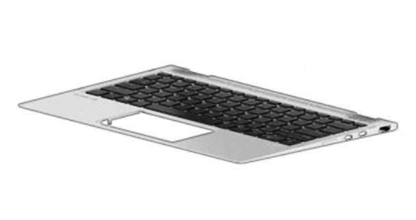 HP Inc. KEYBOARD WITH TOP COVER BACKLIT, INCLUDES KB CABLE-0