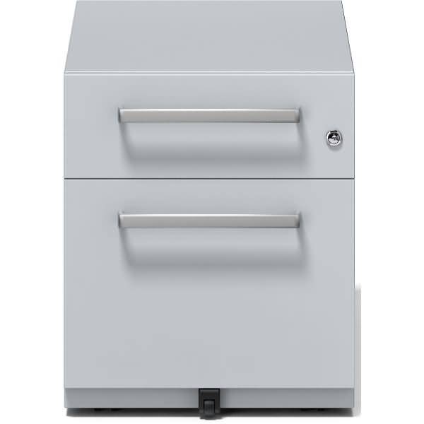 Rollcontainer Note Griff 1 Schublade 1 HR-Schublade lichtgrau