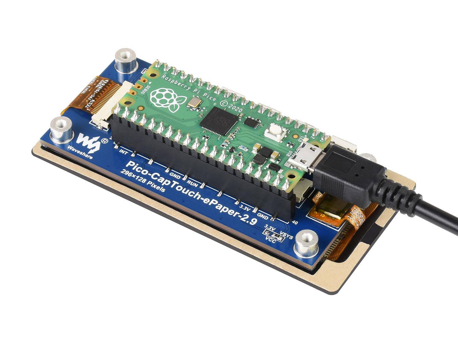 2,9 Zoll Touch e-Paper Modul für Raspberry Pi Pico, 296×128, schwarz/weiß-4