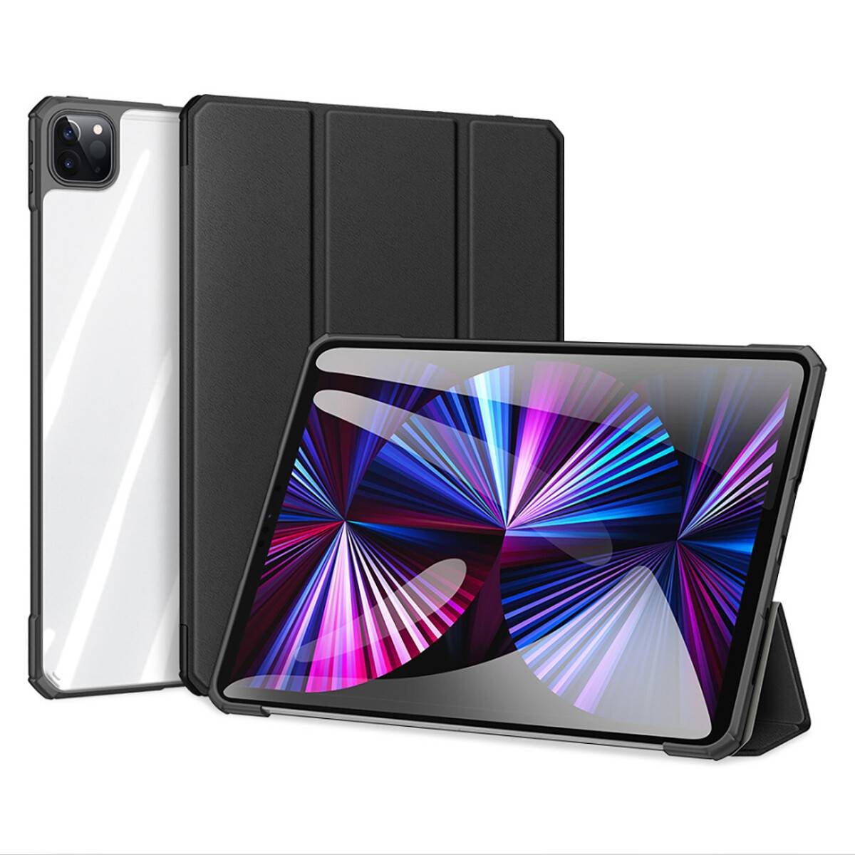 Dux Ducis Copa Hülle für iPad 10.2 2021/2020/2019 Tablet Hülle Schutz Cover Case Schwarz-0