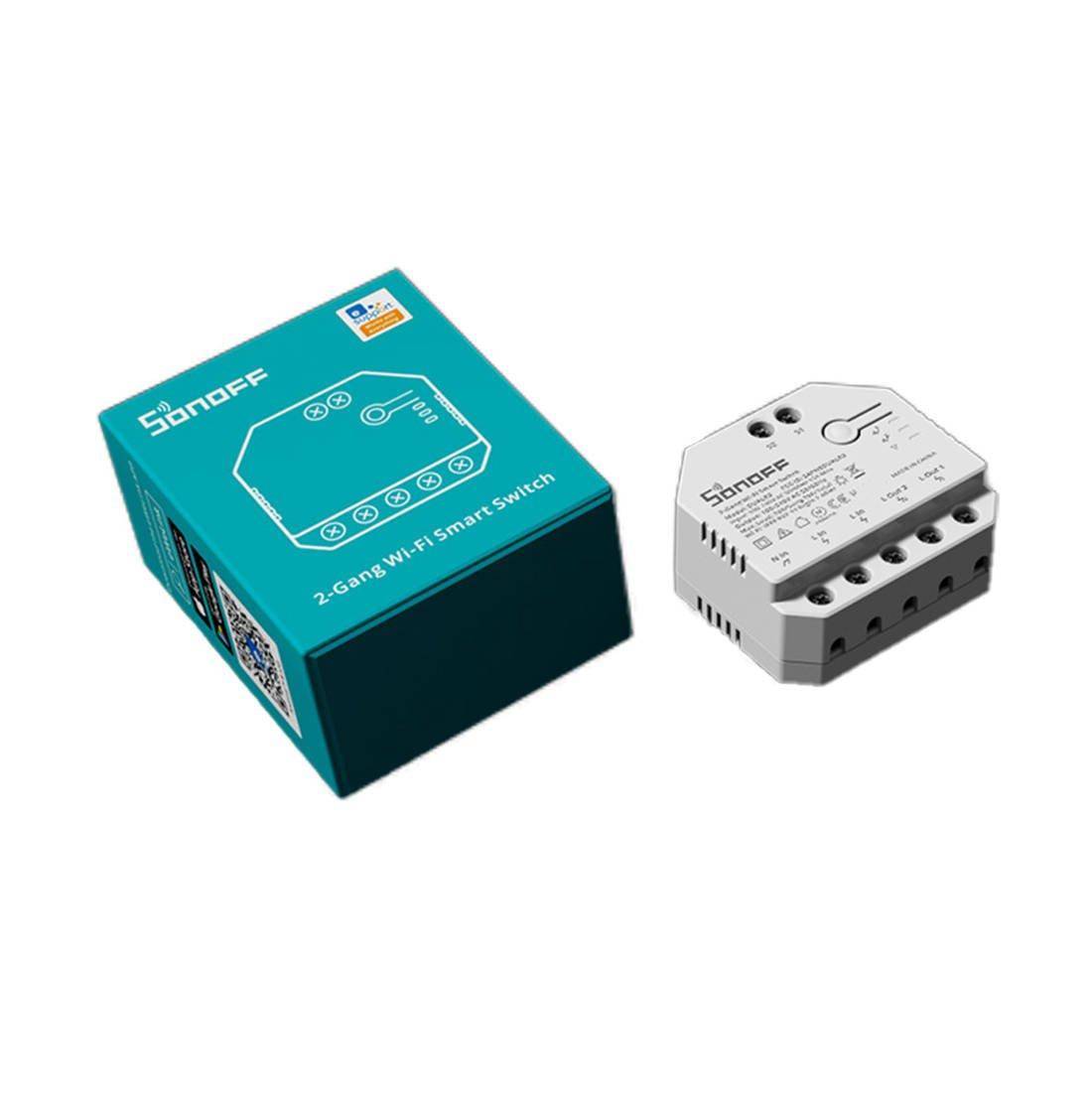 Sonoff Dual R3 Dual Relay Smart Switch, 2-Kanal Schaltaktor, WiFi-1