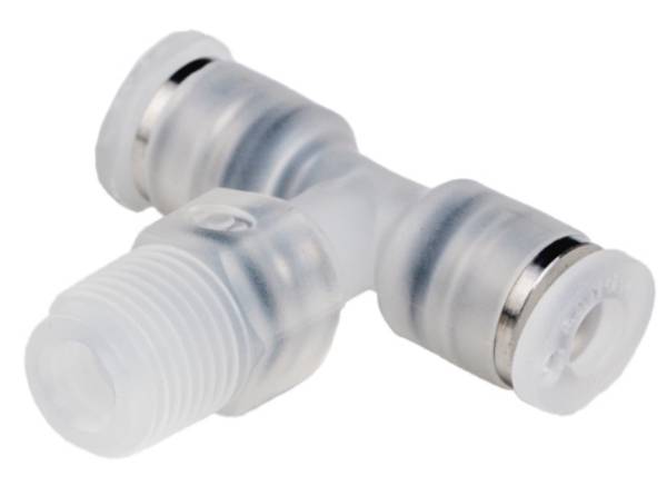 TE-Steckverschraubung, PP/ES, bis 80°C, bis 9 bar, R 1/8“, 4 mm