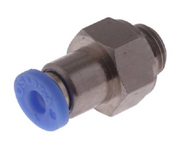 Rückschlagventil mit zylindrischem Außengewinde und Steckanschluss, gerade G 3/8 Zoll, 12 mm