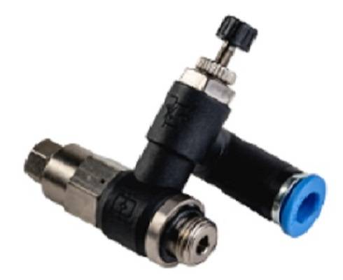 Drosselrückschlagventil mit entsperrbarem Rückschlagventil, MSV/PA 66, G 3/8 Zoll, G 1/8 Zoll, 10 mm-0