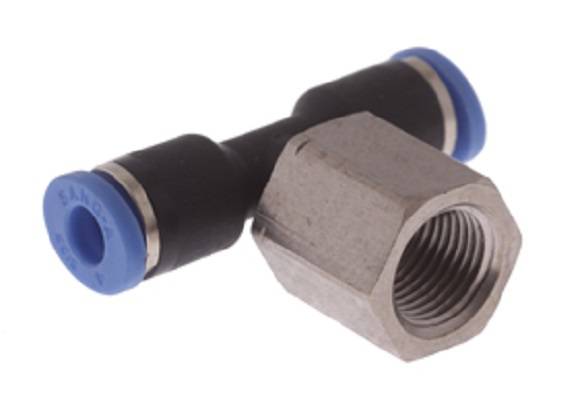T-Steckverschraubung mit Innengewinde, MSV/PA 66, G 1/4 Zoll, 8 mm-0