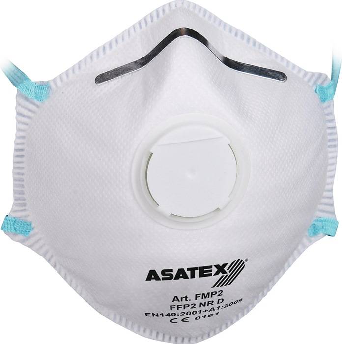 ASATEX FMP2 Atemschutzmaske FFP 2 / V NR D mit Ausatemventil-0