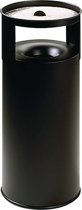 Kombiascher H800xØ380mm 75l schwarz m.Deckel TKG-0