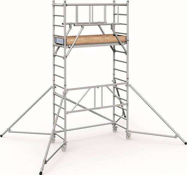Fahrgerüst PaxTower S-PLUS 1T Arbeits-B600xL1800mm Alu.Gerüsthöhe 3650mm 2 kN