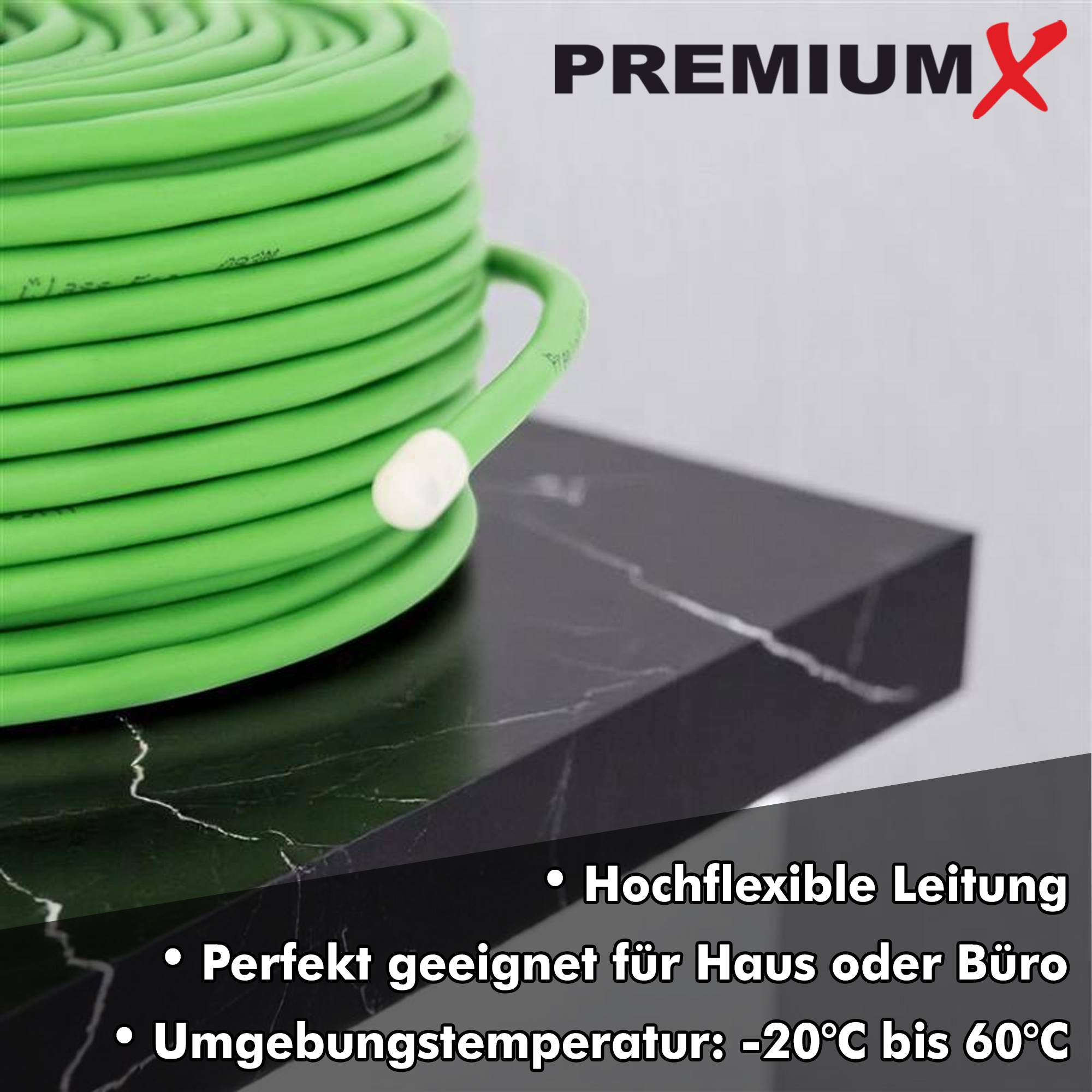 PremiumX 50m EIB BUS-Kabel J-Y(ST)Yh 2x2x0,8 Eca Busleitung Fernmeldekabel Datenkabel grün-4