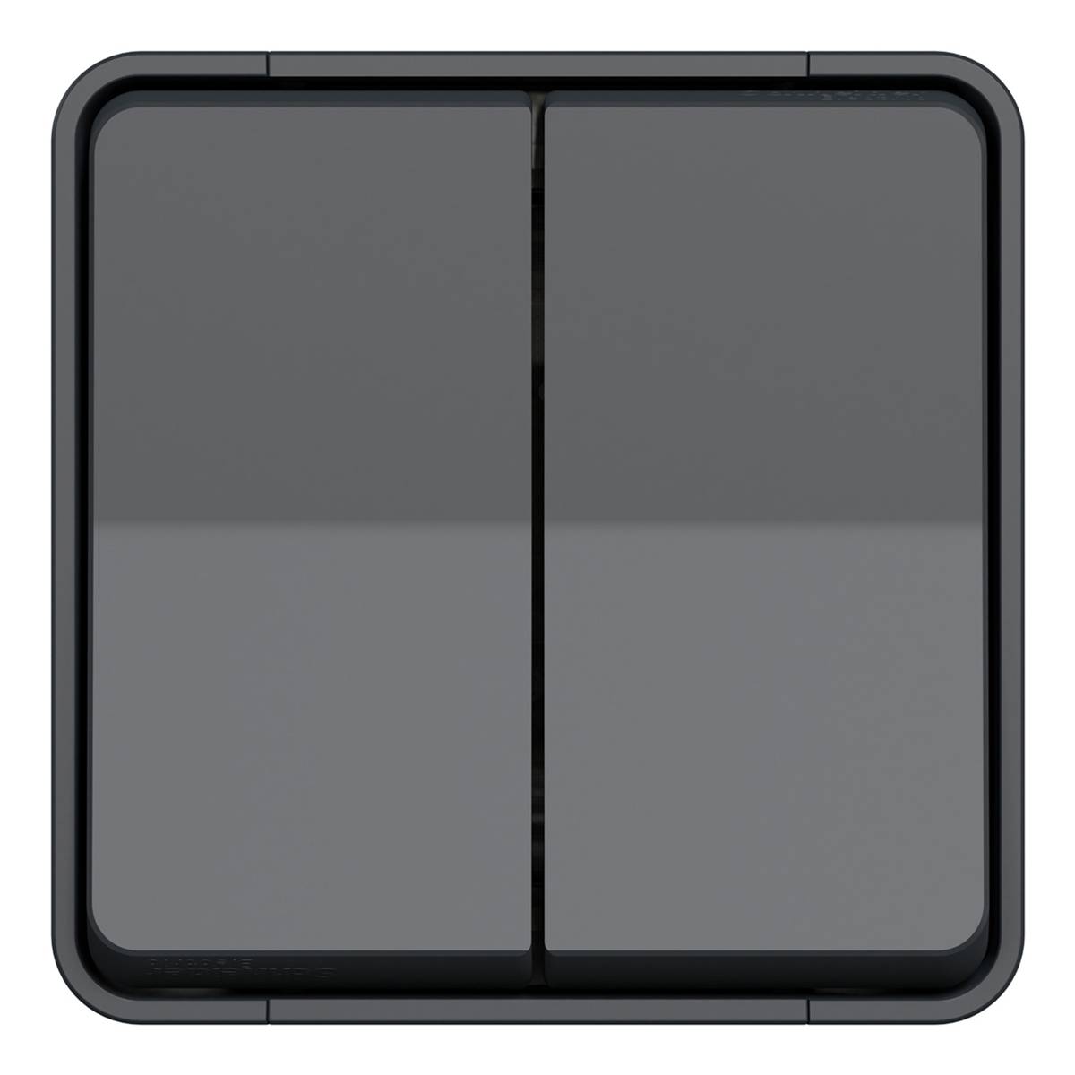 Schneider Electric - MUR35022 - MUR35022 Mureva Styl - double two-way switch - surface mounting - grey-1