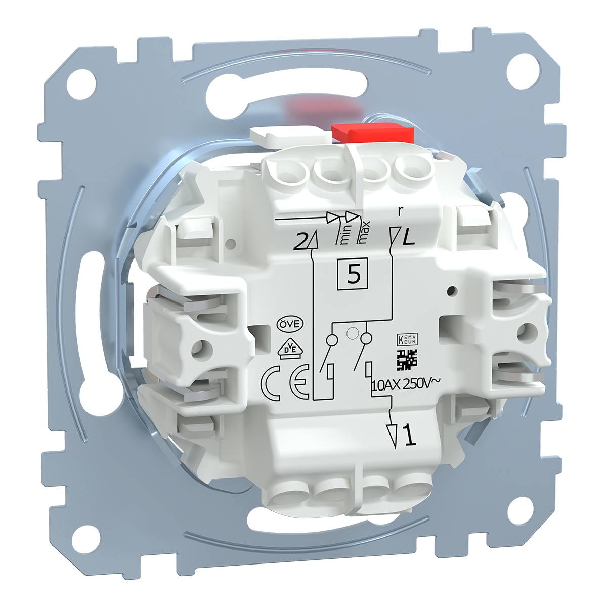 Schneider Electric - MTN3115-0000 - Two-circuit switch insert 1 pole, flush-mounted, 10 AX, AC 250 V, screwl. term.-1