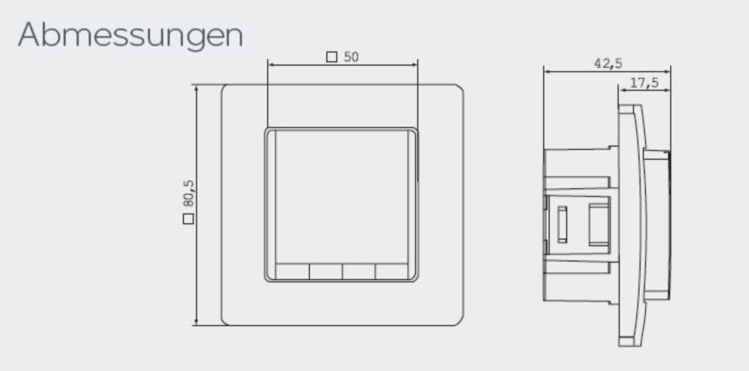 Eberle 527 8134 55 100 FIT 3L Raumthermostat Unterputz Tagesprogramm Heizen, Raumtemperatur mit Bodenlimiter 1 St.-1