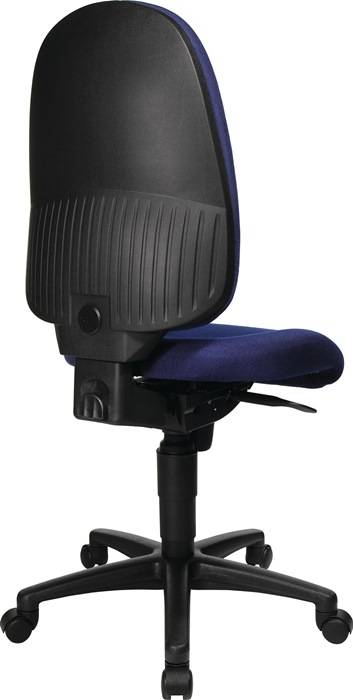 Bürodrehstuhl m.Synchrontechnik blau 450-550mm o.Armlehnen TOPSTAR-0